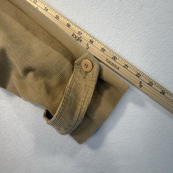 AT Denim Corduroy Jacket Women's Tan Mid Length Size Small Button Front - Picture 12 of 13